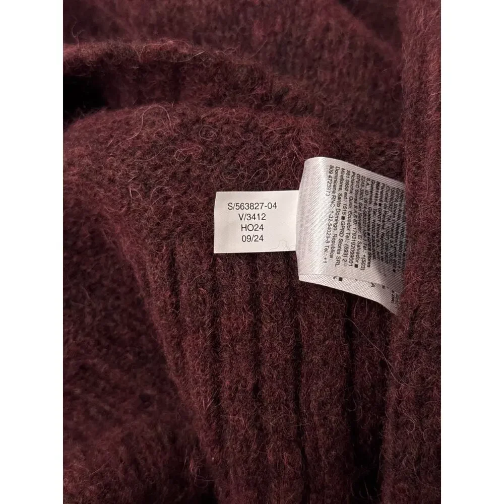 Banana Republic Sweater Medium Mens Alpaca Wool Roll Crewneck